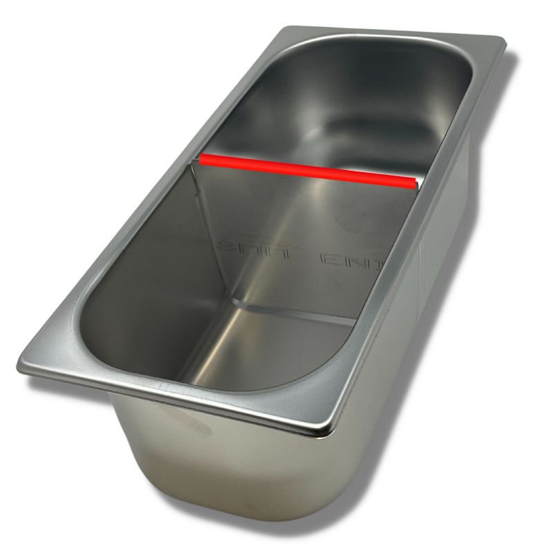 VG361612-D Ice cream divider tray stainless with mm 360x165x h120 steel